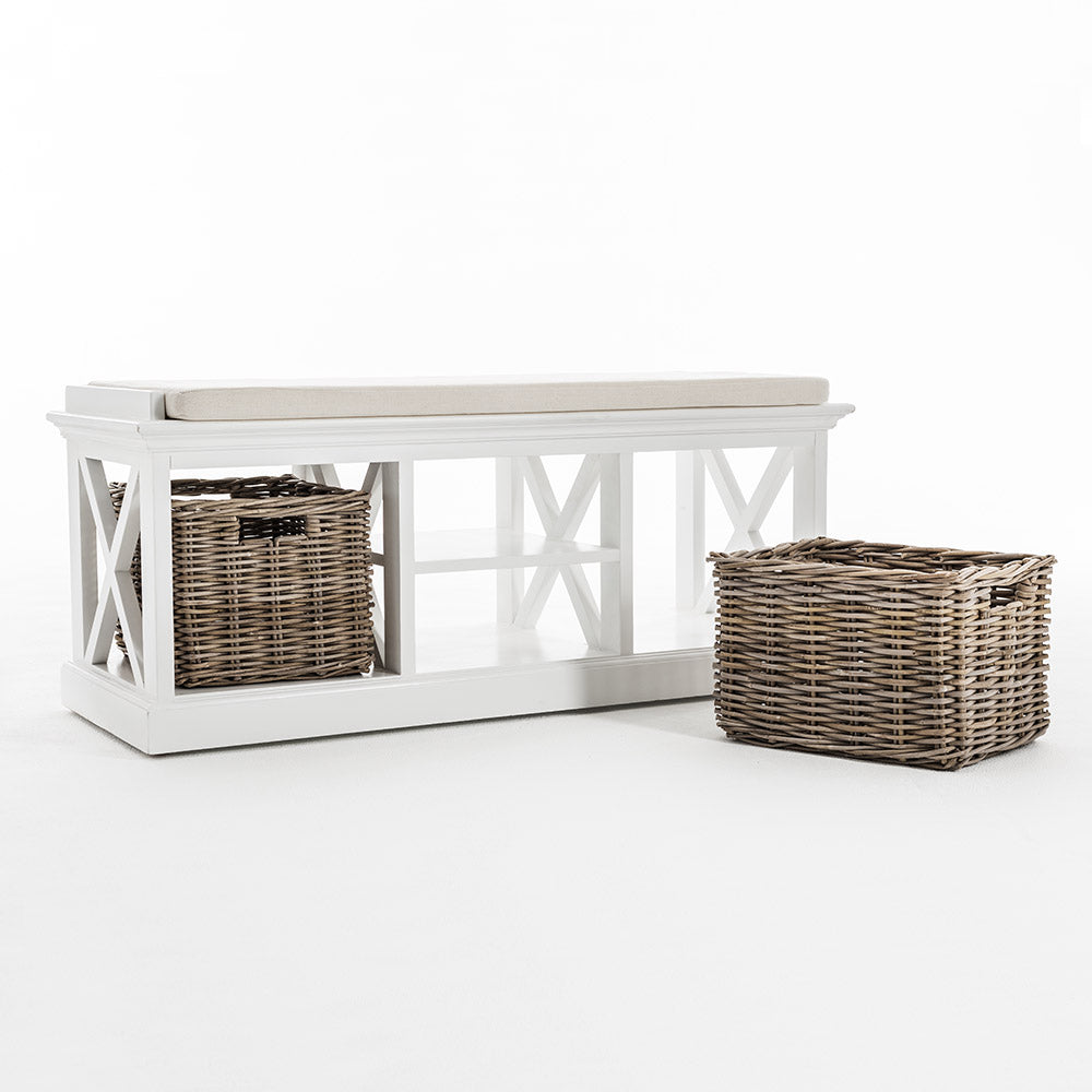 HALIFAX Bench With Baskets