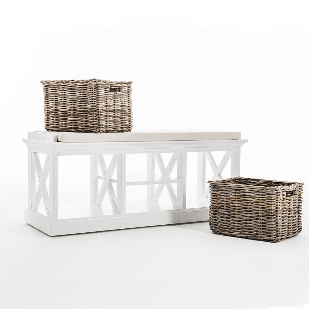 HALIFAX Bench With Baskets