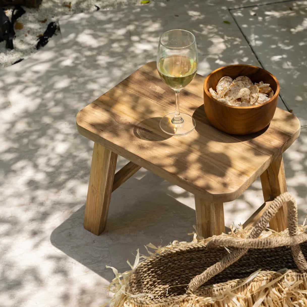 Lo sgabello QUINCY - Naturale