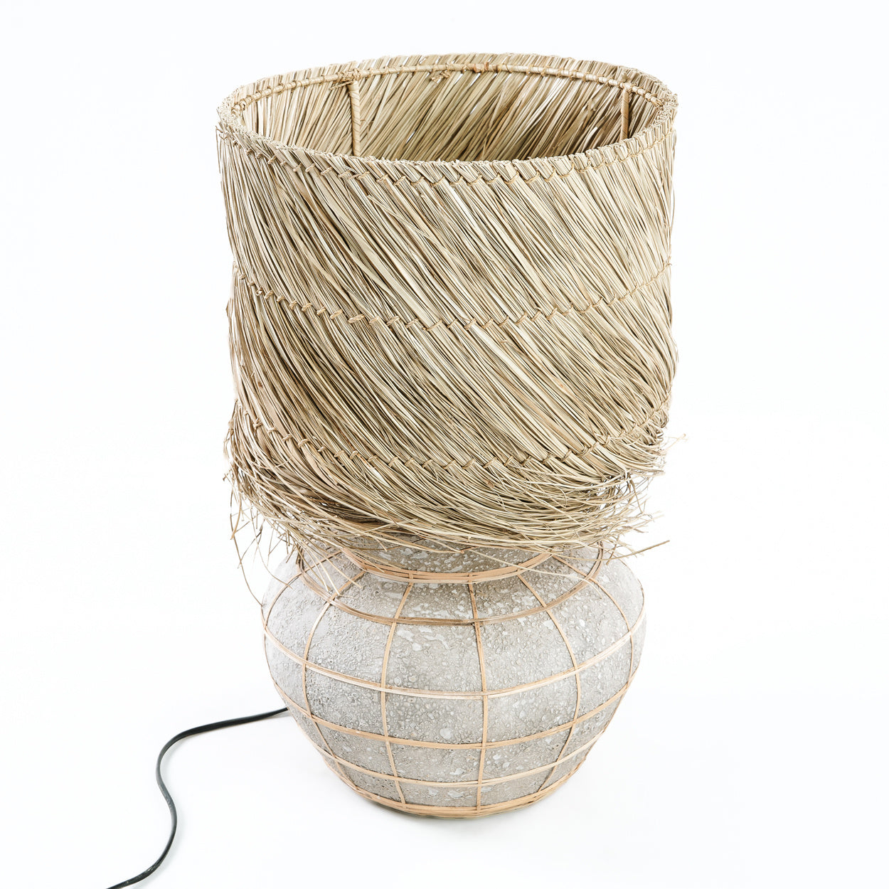 The LIPSI Table Lamp - Natural Concrete