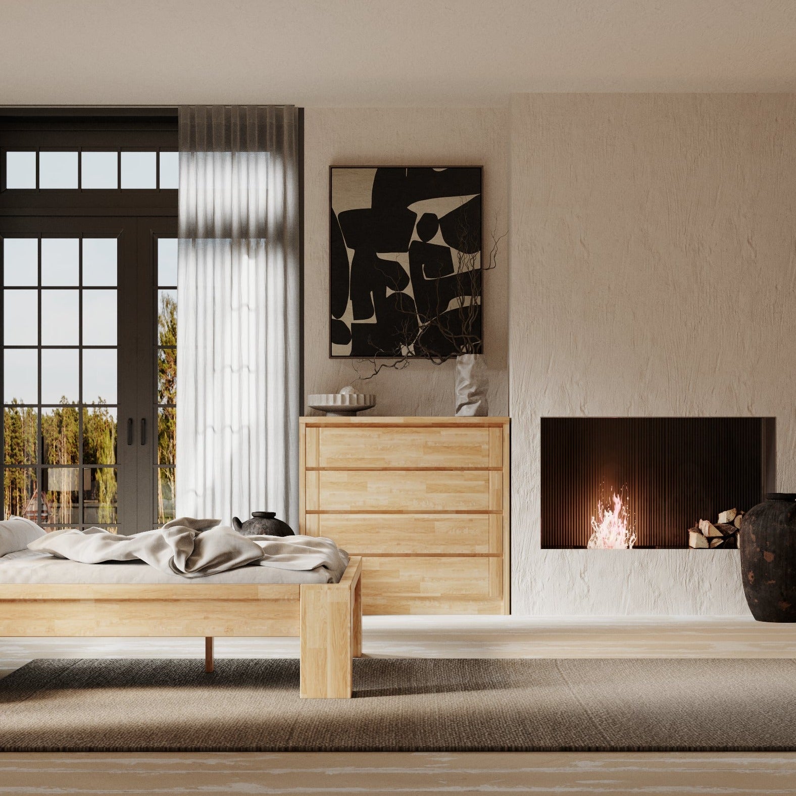 TIMO Chest Of Drawers Oil Oak Interior