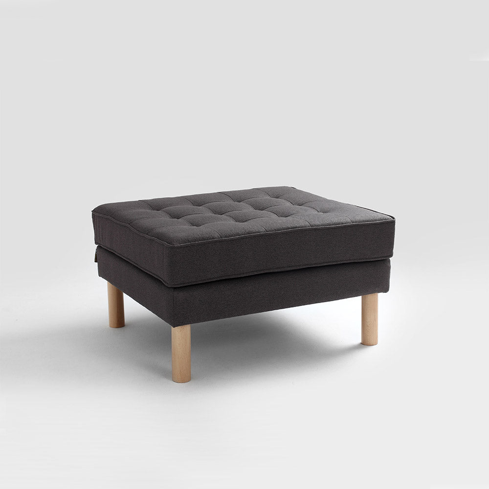 TOPIC WOOD Pouffe Graphite