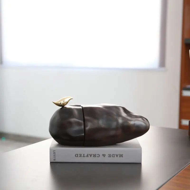 Fermalibro nordico creativo di roccia