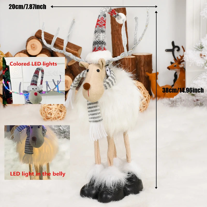 Bambola renna retrattile per Natale