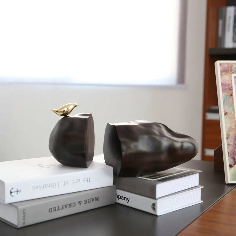 Fermalibro nordico creativo di roccia