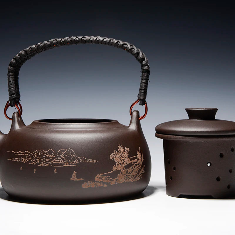 Teiera cinese creativa con filtro