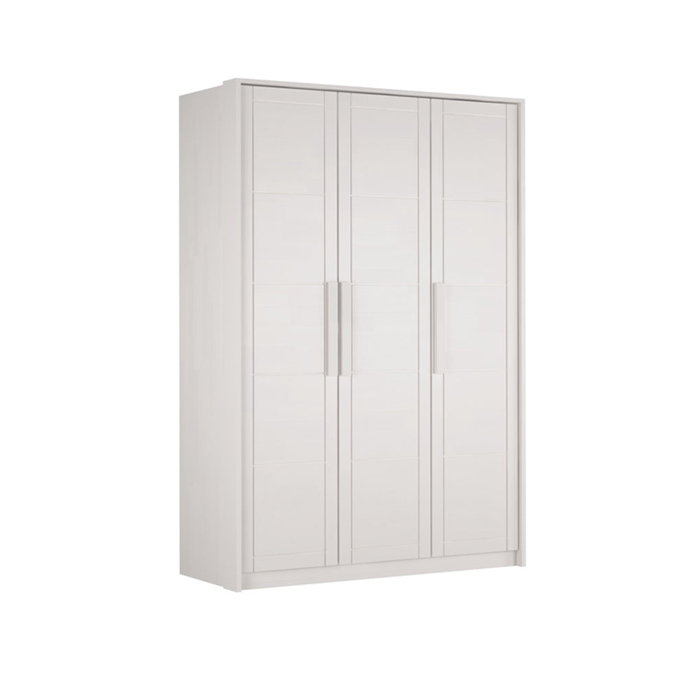 TIMO 3T Wooden Wardrobe White Beech