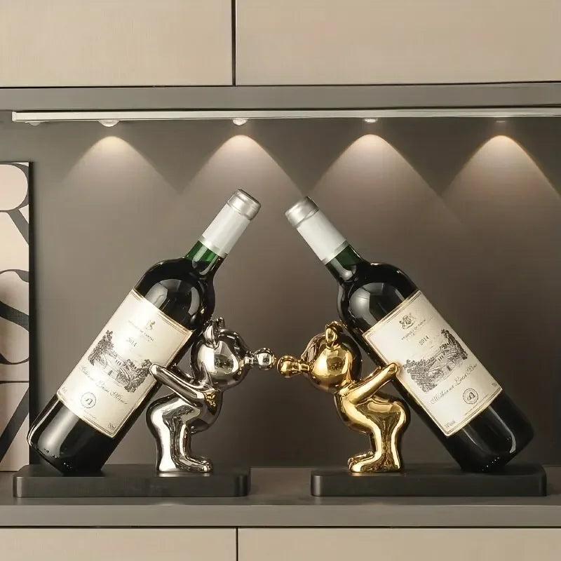 Portabottiglie in ceramica con orso