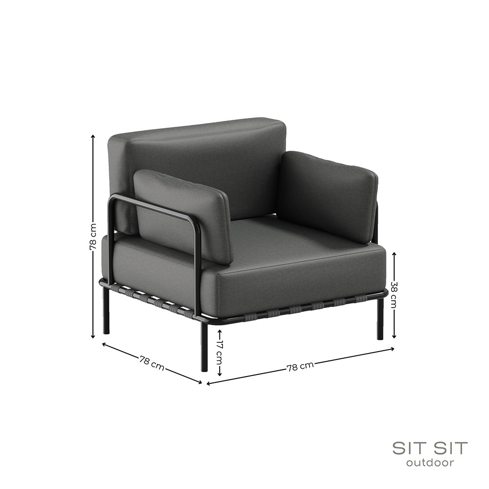 SALVE Armchair - Outdoor Dimensions