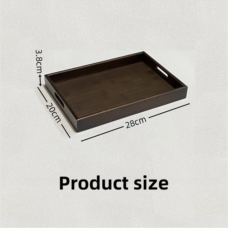 Vassoio da tè in bambù stile retrò