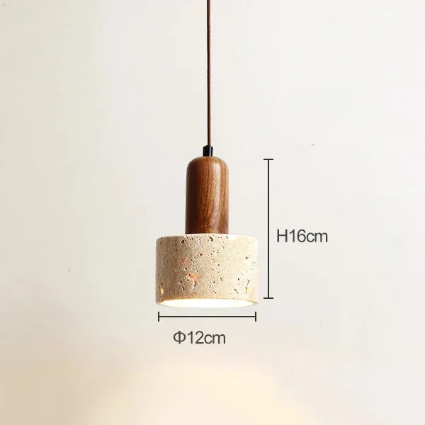 Stone Hanging Pendant Lamp for Living Room Variant C