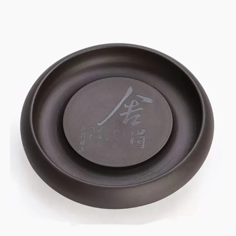 Vassoio da tè in rattan intrecciato a mano