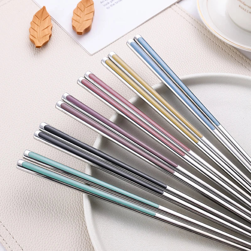 Set di posate coreane in acciaio inox