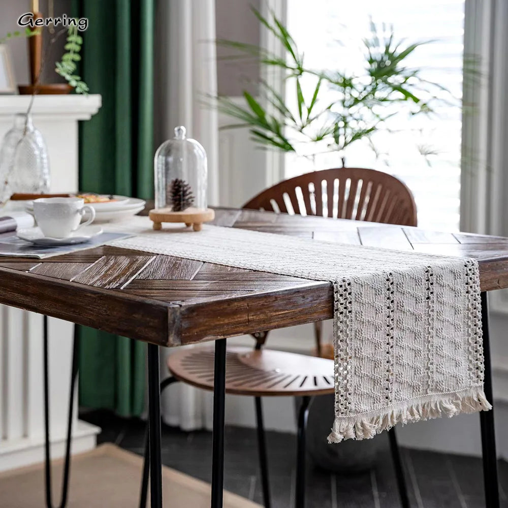 Runner da tavola vintage con motivo