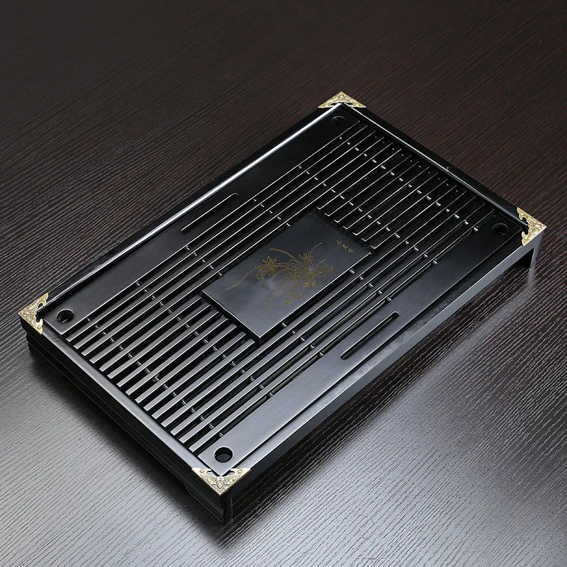 Vassoio da tè cinese in legno massiccio