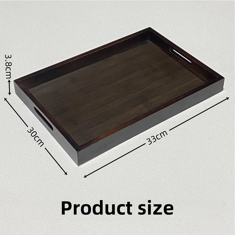 Vassoio da tè in bambù stile retrò