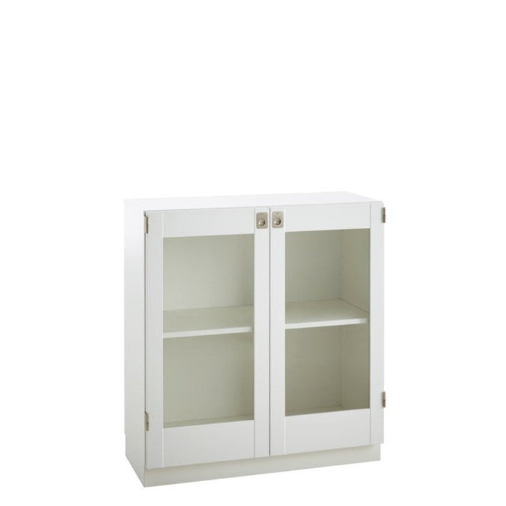 K72 Cabinet 737 white glass doors