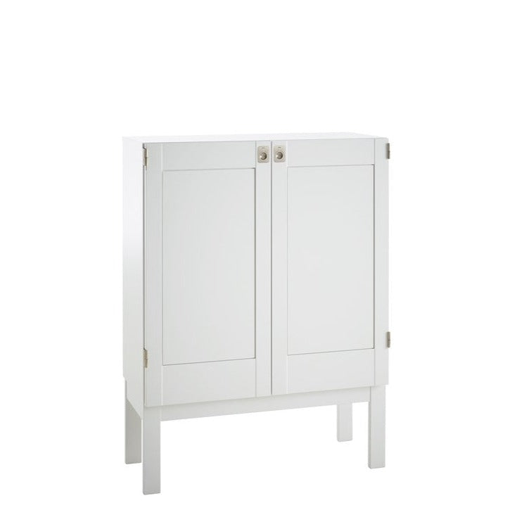 K72 Cabinet 737 white wooden doors on high base