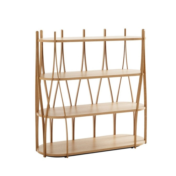 ALVA Shelf AV 1233 oak, white background