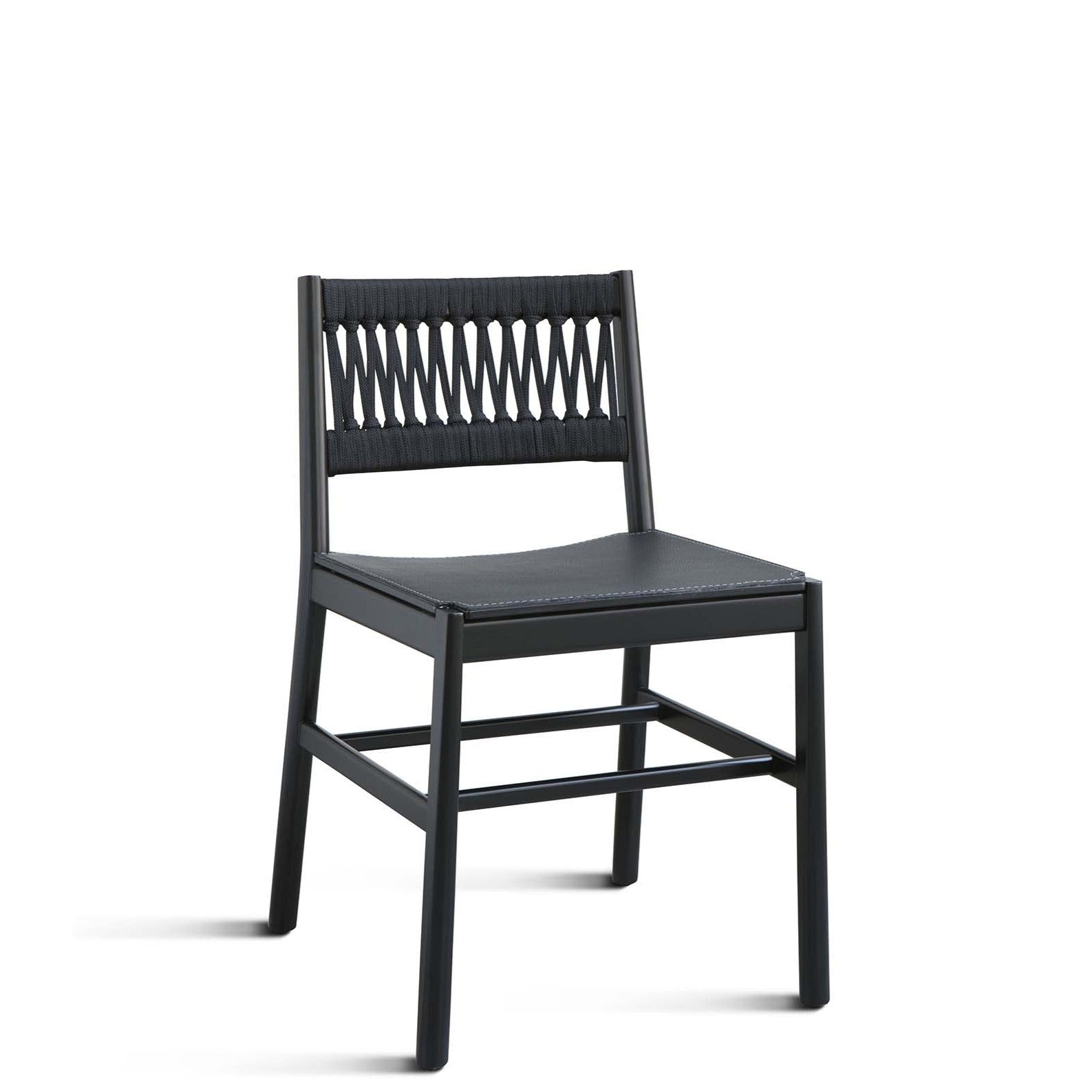 JULIE IN IMB Chair black with leather seat