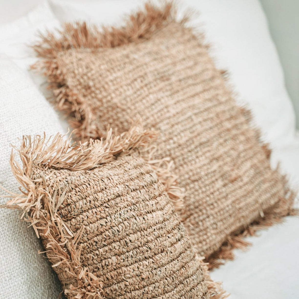 THE RAFFIA Cushion Cover interior view