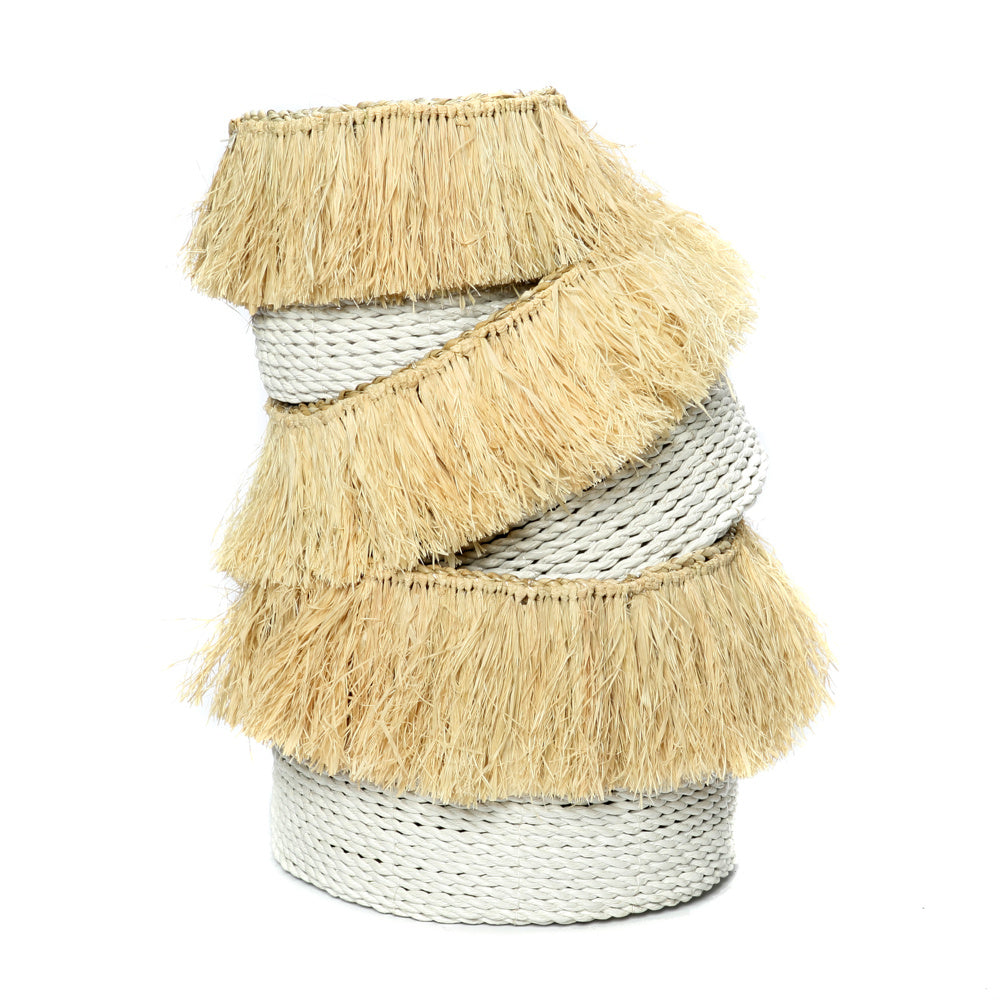 THE ALOHA Basket Set of 3 white