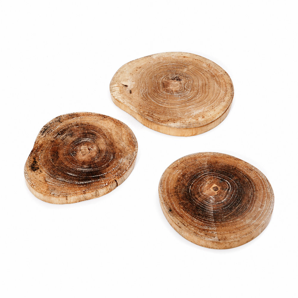 THE TEAK ROOT BOHO Coasters set of 3