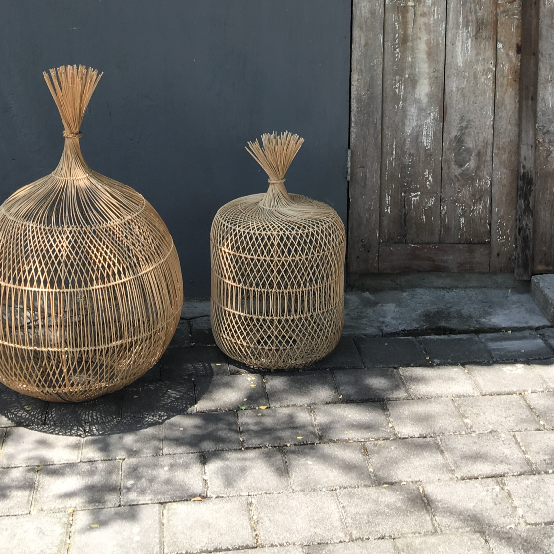 THE WONTON Lampada da terra a sospensione naturale