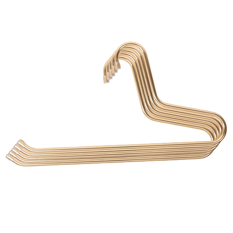 Aluminum Alloy Trousers Hangers  gold set