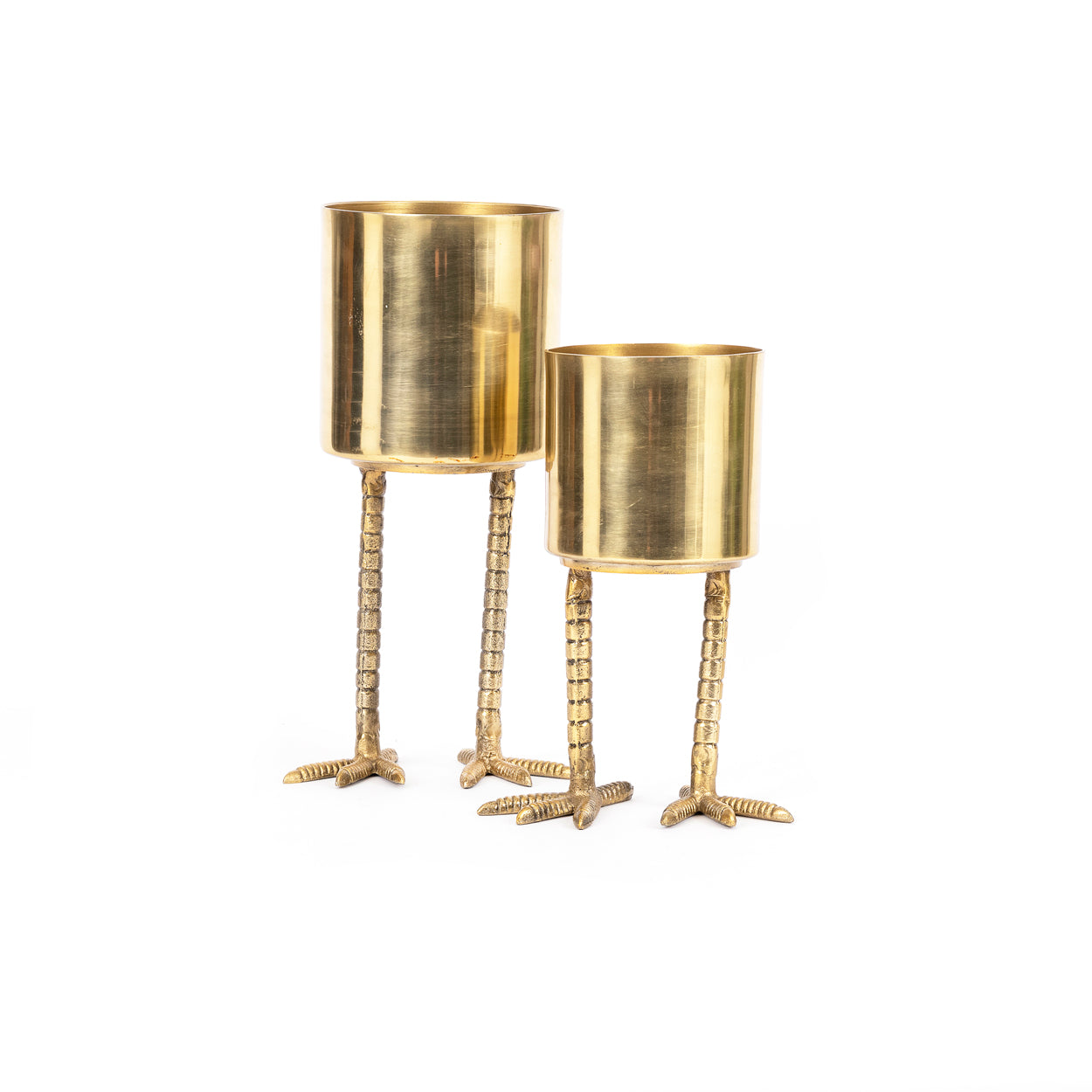 THE BIRD FEET Fioriera Brass-M