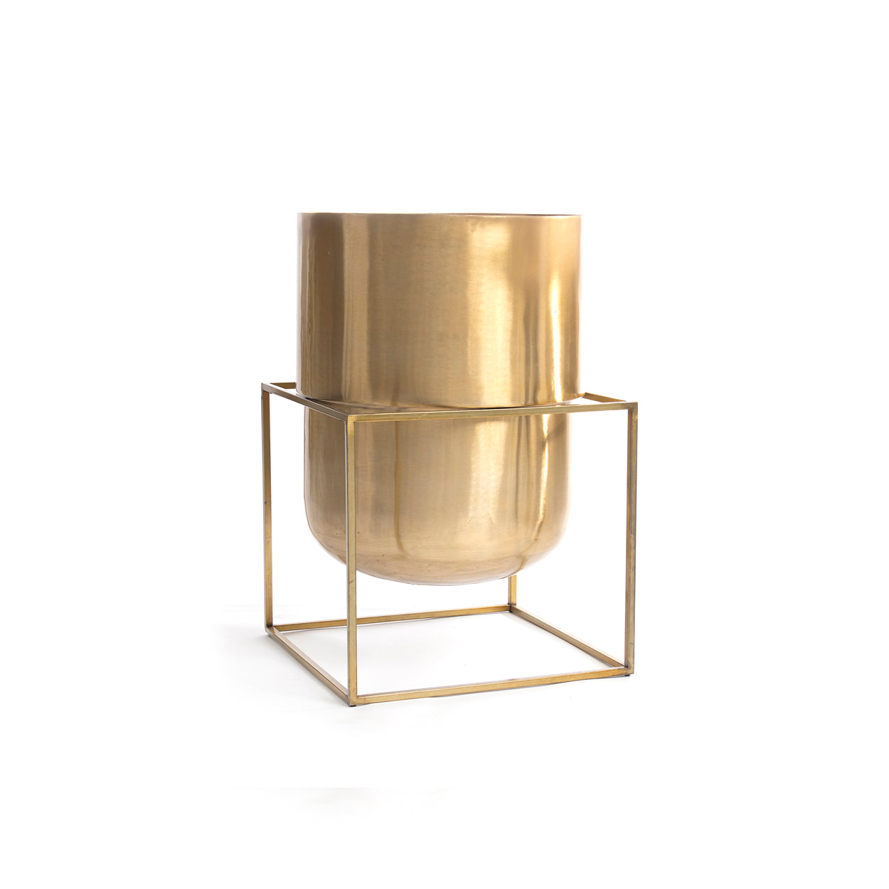 THE SQUARE BOX Brass Planter medium