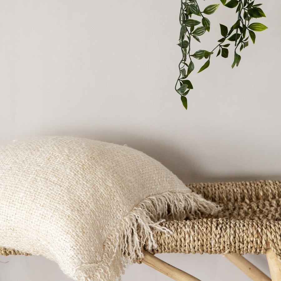 OH MY GEE Cushion Cover Cream interior view