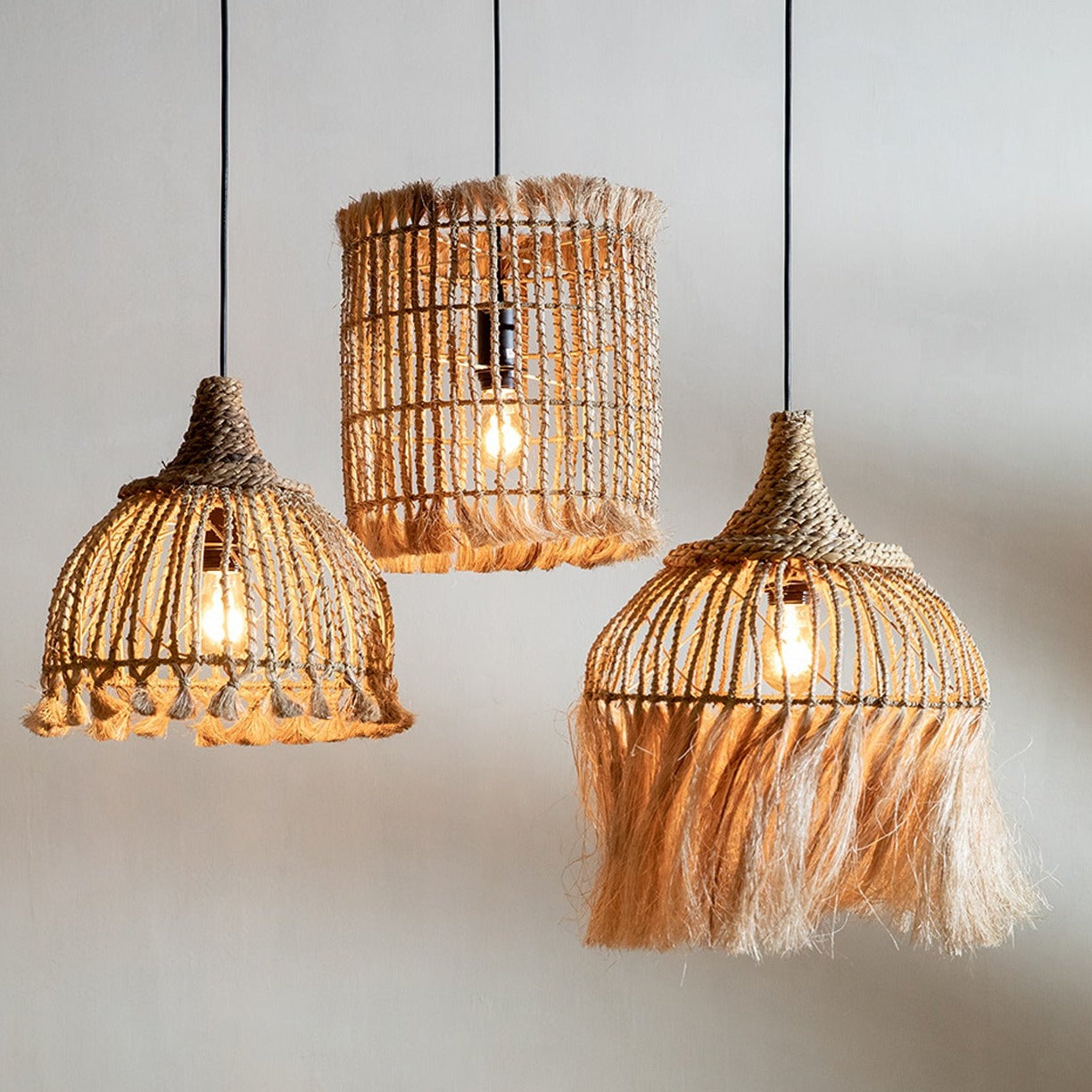THE ABACA LOTUS Pendant set interior view