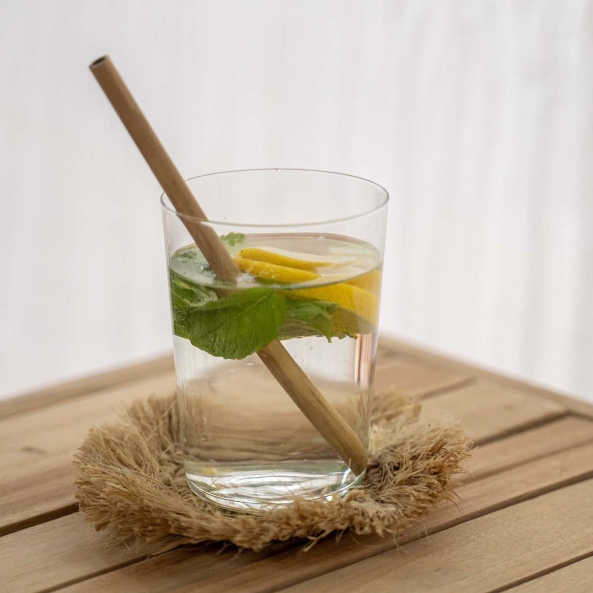 THE TULUM Coffee Table interior view with glass