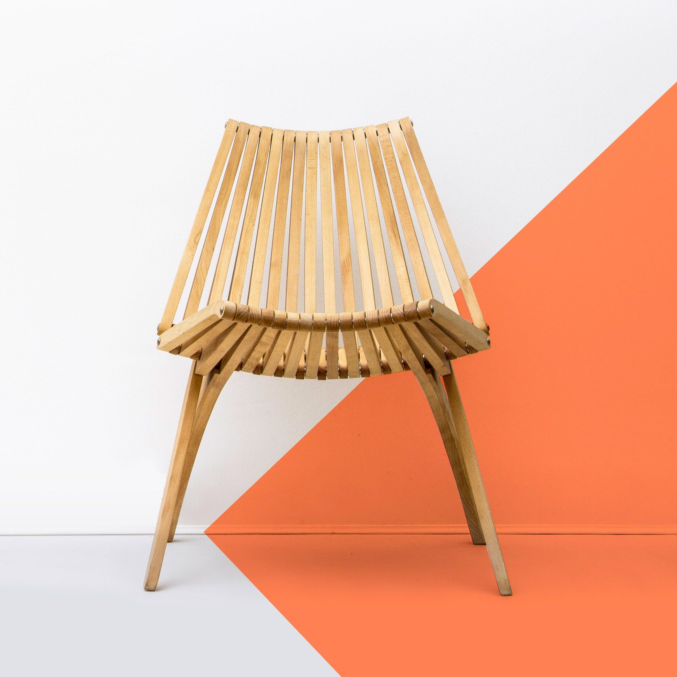 LOTOS Chair beech wood front view