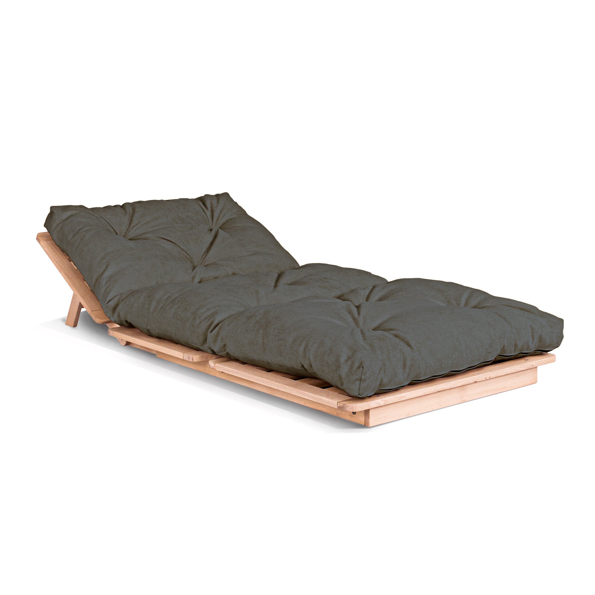 LAYTI-90 Sedia futon, struttura in legno di faggio, colore naturale