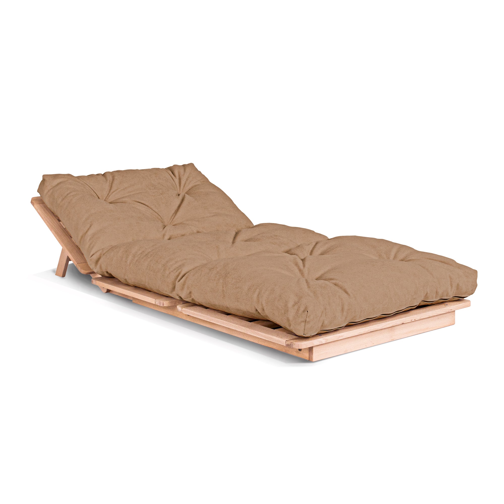 LAYTI-90 Sedia futon, struttura in legno di faggio, colore naturale