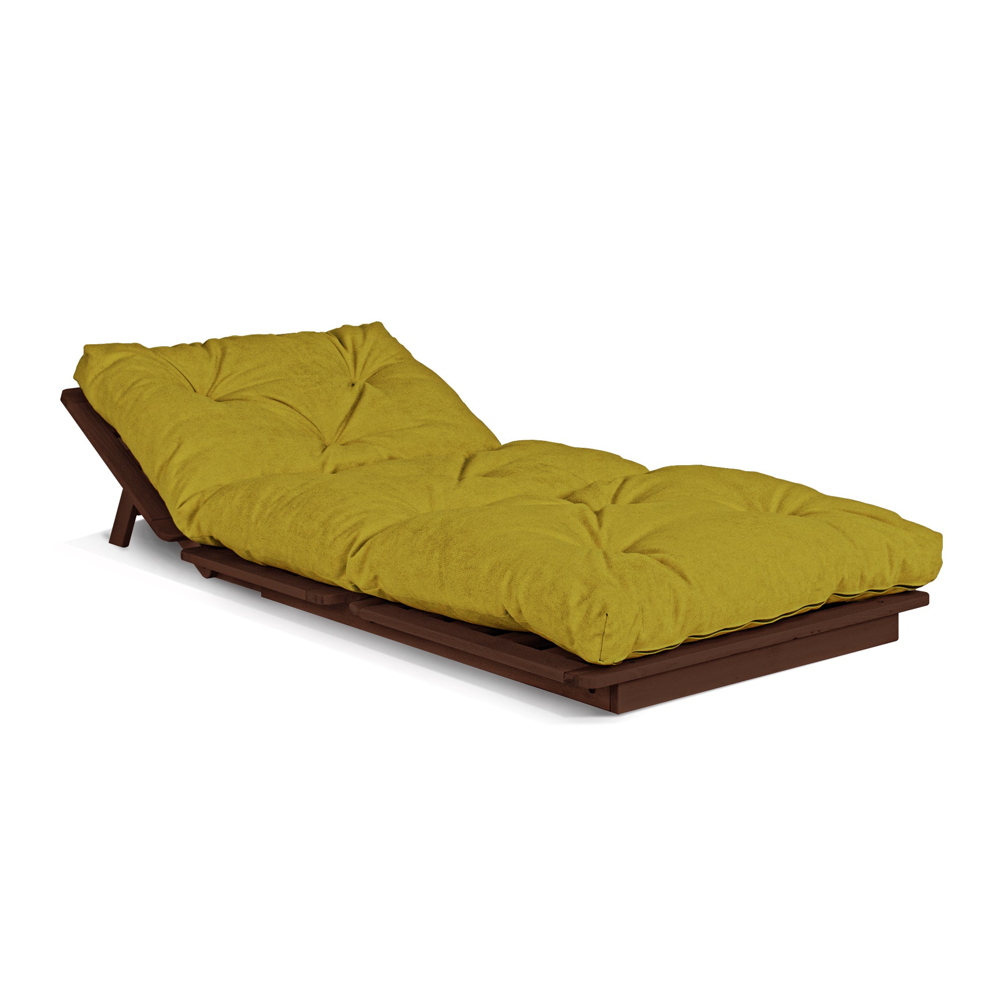 LAYTI-90 Sedia futon, struttura in legno di faggio, colore noce