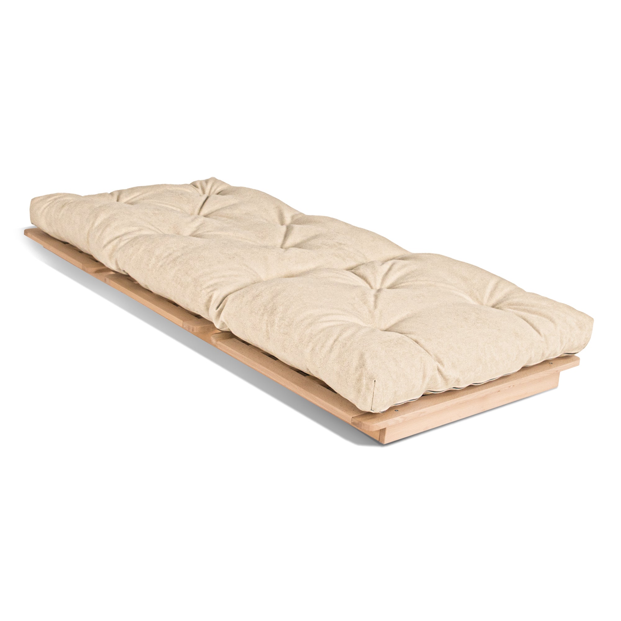 LAYTI-90 Sedia futon, struttura in legno di faggio, colore naturale