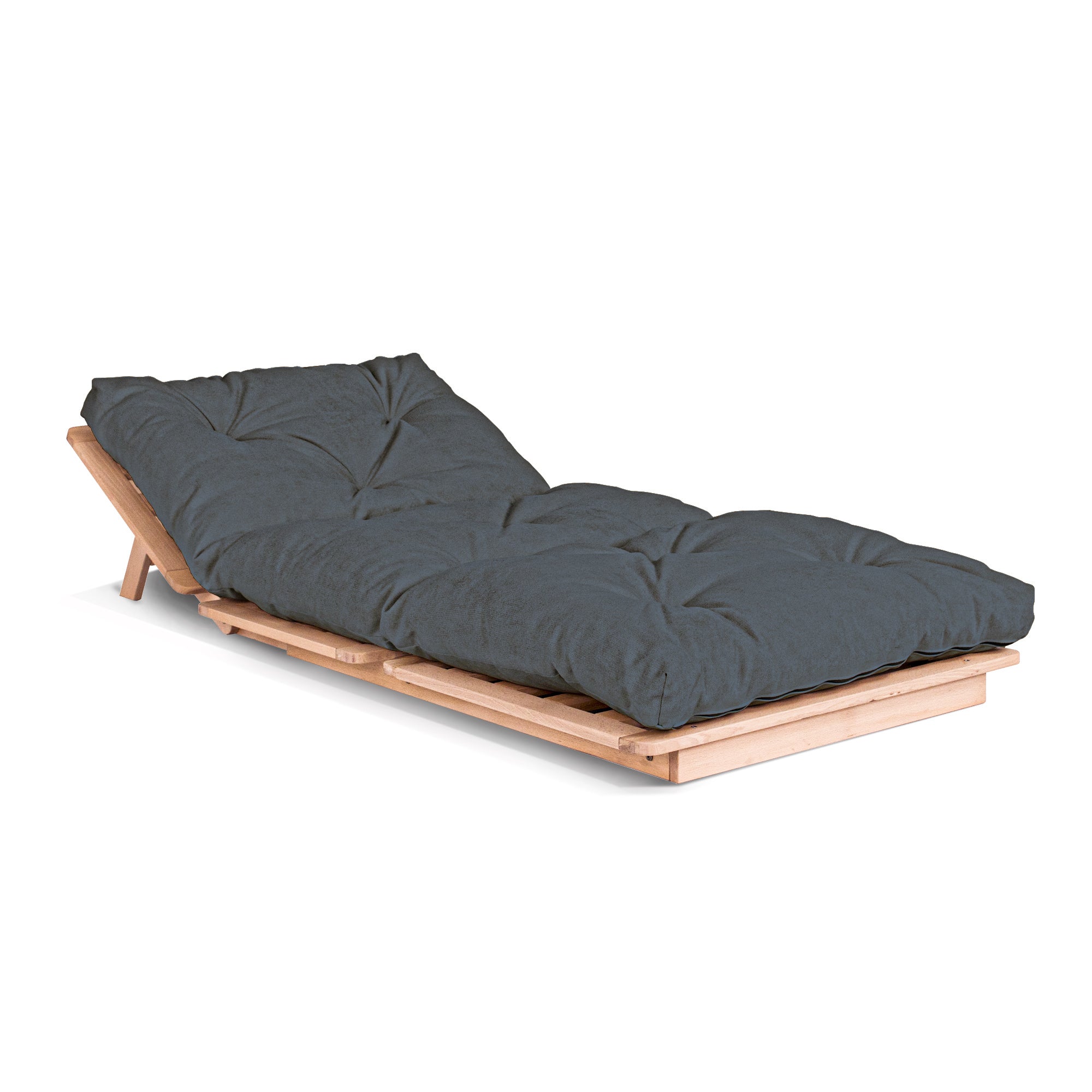 LAYTI-90 Sedia futon, struttura in legno di faggio, colore naturale