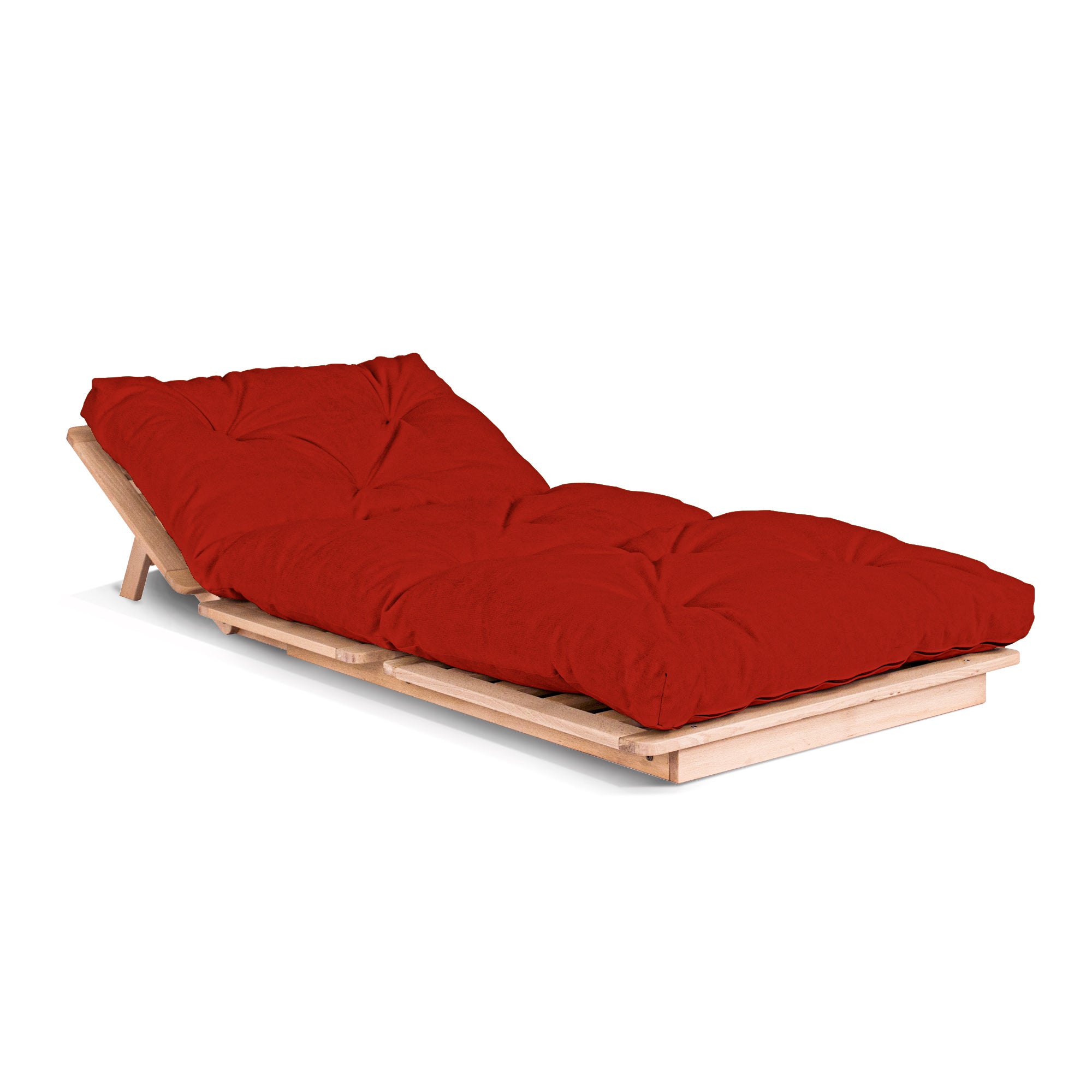 LAYTI-90 Sedia futon, struttura in legno di faggio, colore naturale