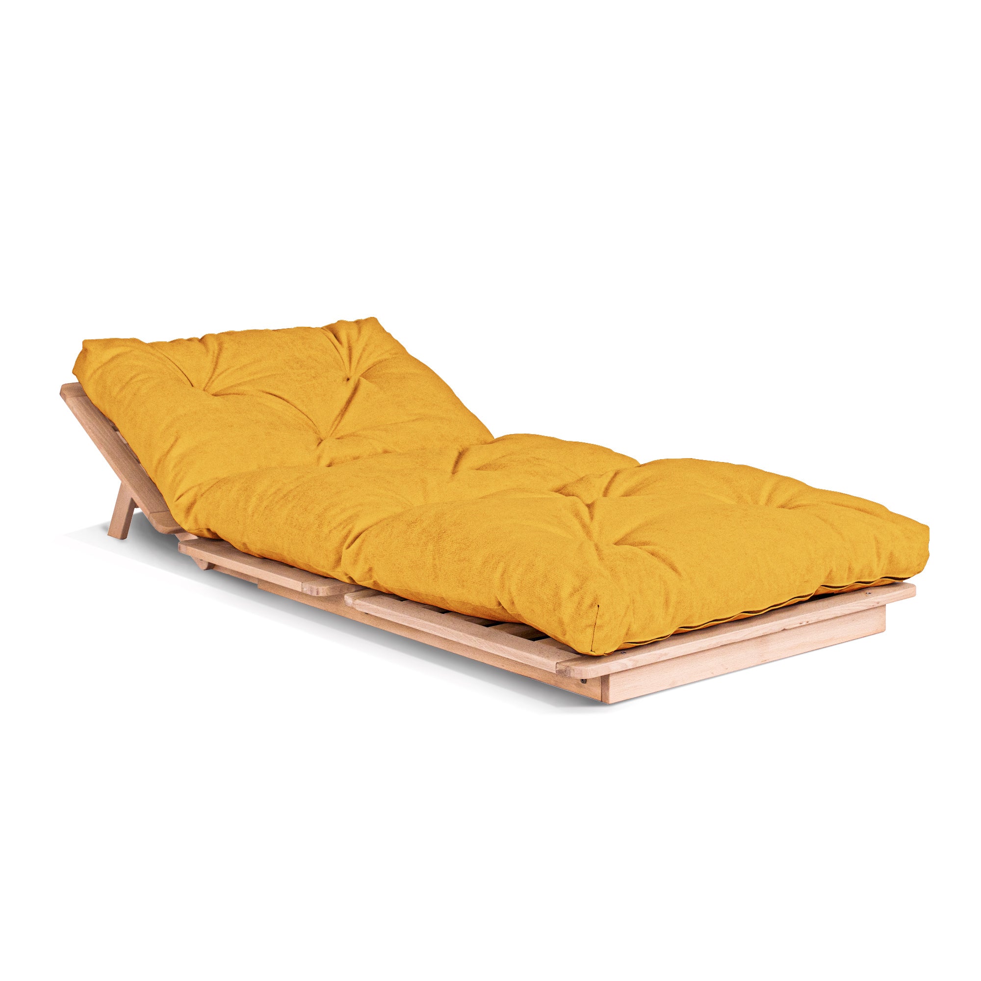 LAYTI-90 Sedia futon, struttura in legno di faggio, colore naturale