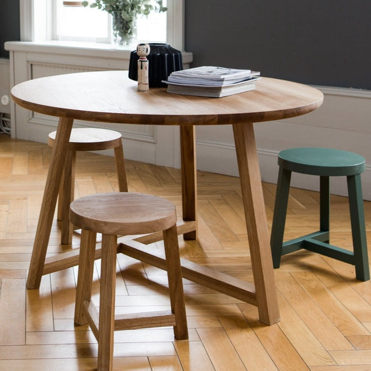 LONNA Stool Natural Oak Set