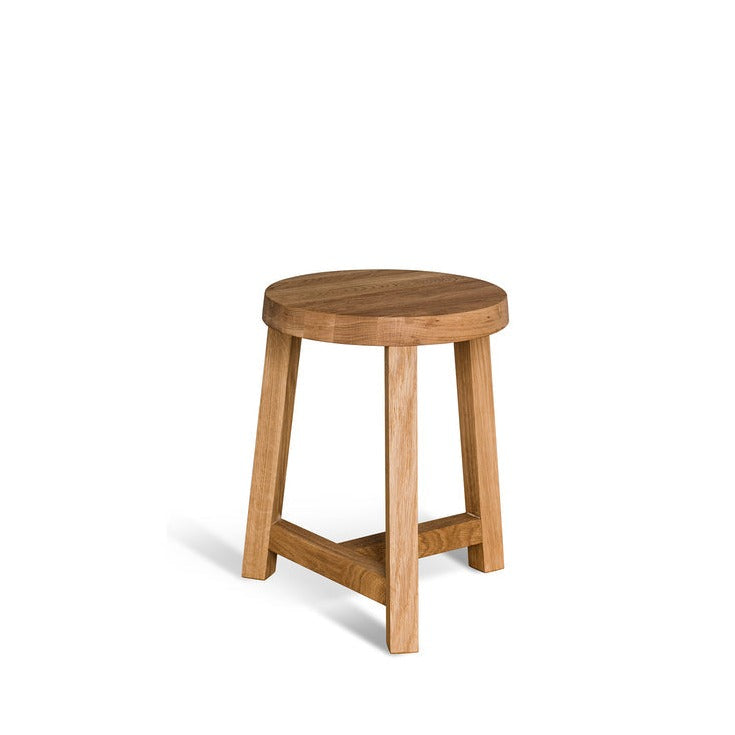 LONNA Stool Natural Oak Front View