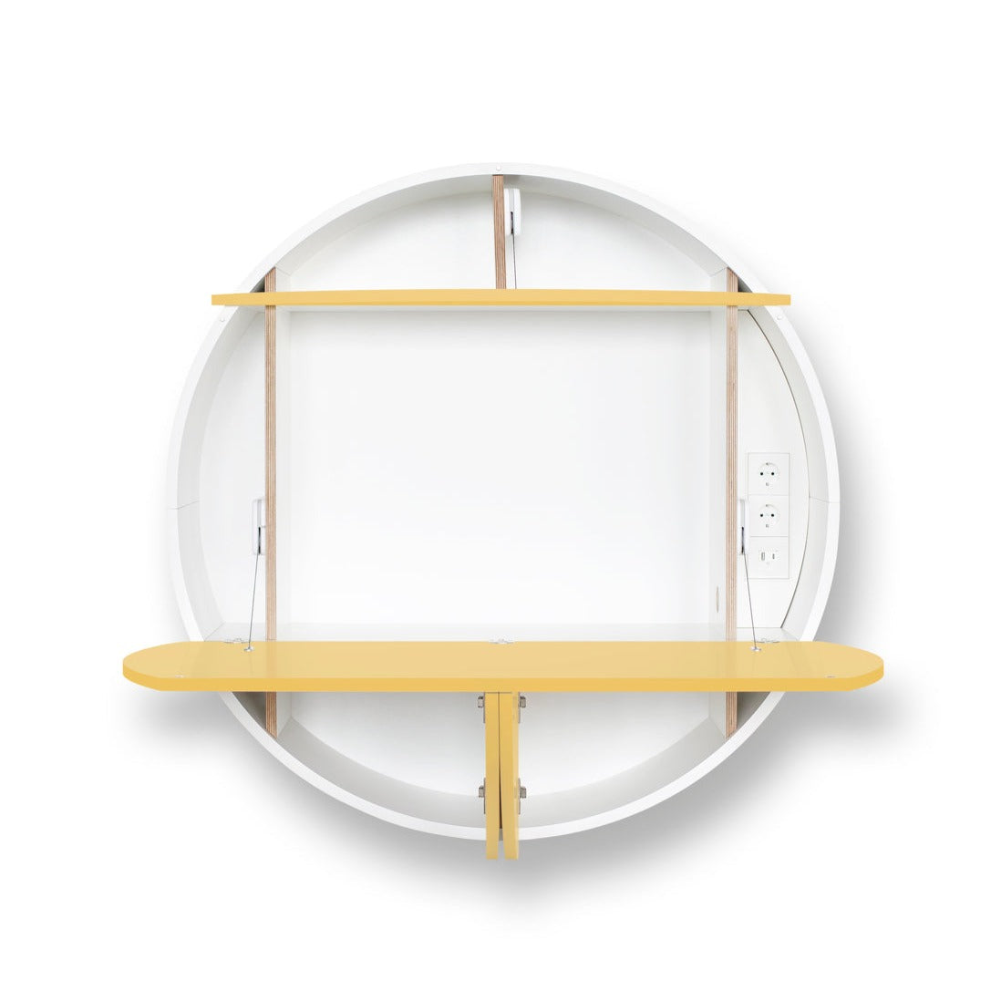 PILL Multifunctional Extra Cabinet-opened view-white