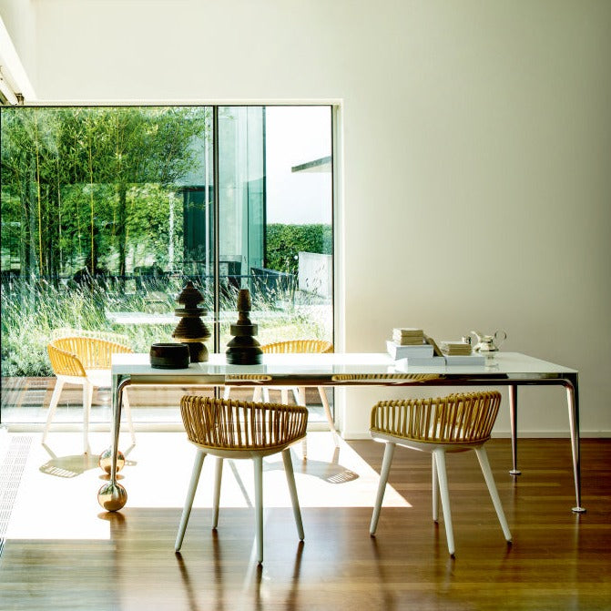 CYBORG CLUB Chair wicker back interior view