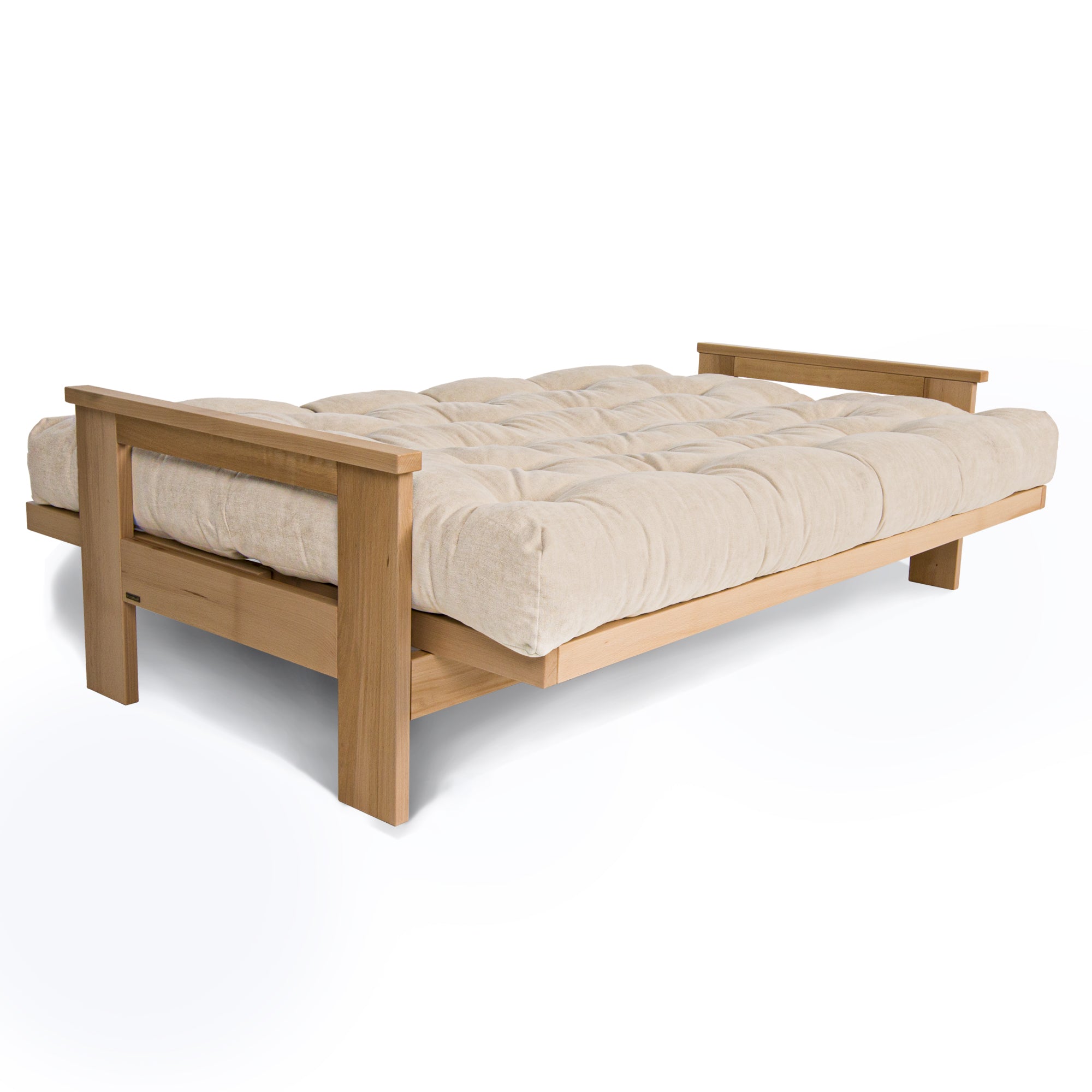 MEXICO Divano letto pieghevole, struttura in legno di faggio, colore naturale