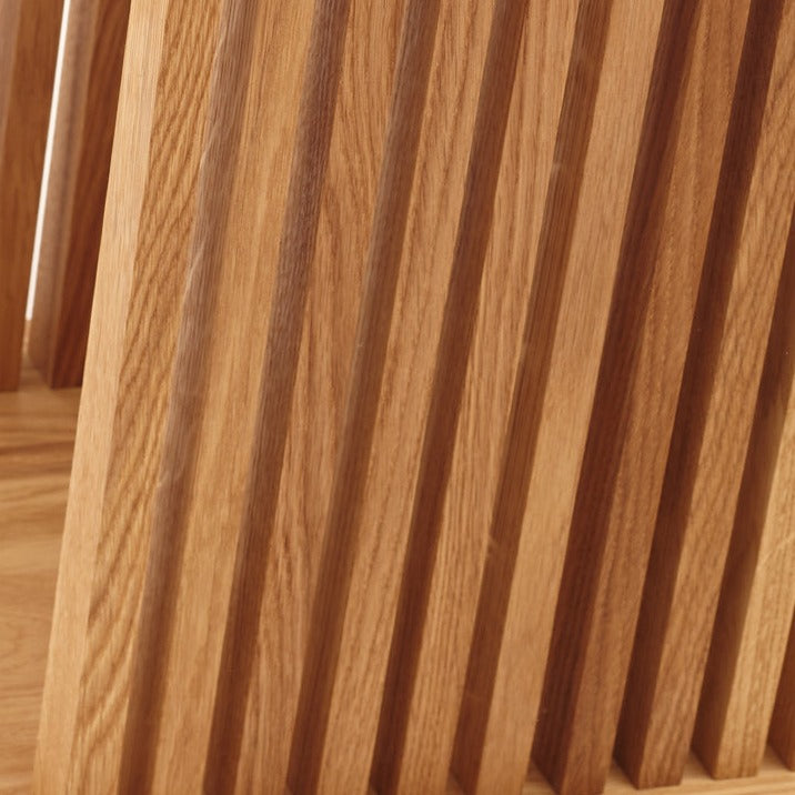 QUBANC Newspaper Holder Oak-natural-crop view