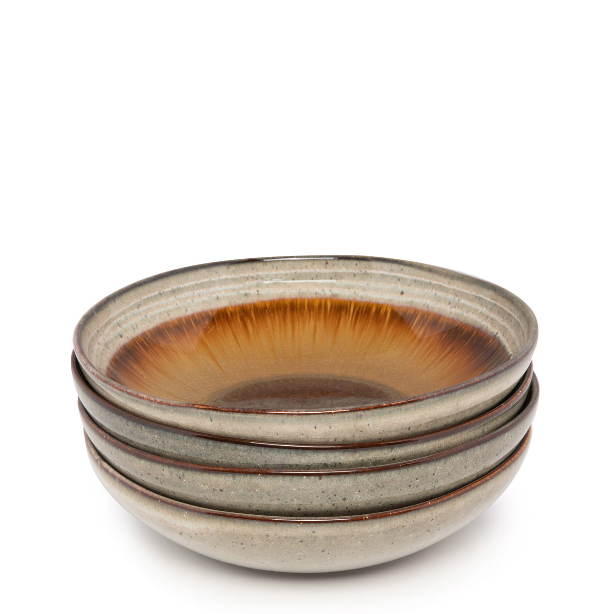 THE COMPORTA Pasta Plate Set of 4 top view of set