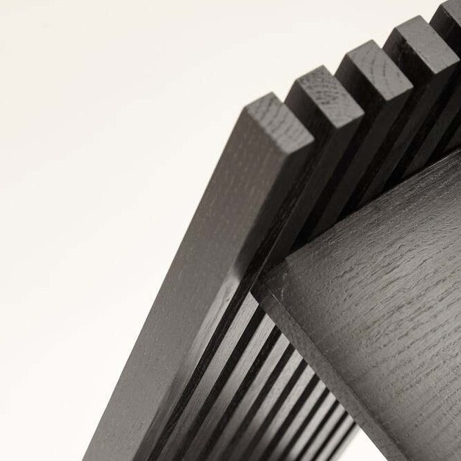 QUBANC Bench 105-black oak-side view